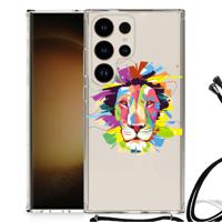 Samsung Galaxy S24 Ultra Stevig Bumper Hoesje Lion Color - thumbnail