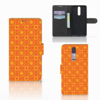 Nokia 8 Telefoon Hoesje Batik Oranje
