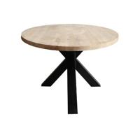 Old Inn - Eettafel Eiken Ovaal Almond met Spinpoot 280x120cm