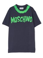 Moschino Kids t-shirt à logo imprimé - Bleu