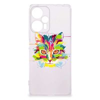 Xiaomi Poco F5 Telefoonhoesje met Naam Cat Color