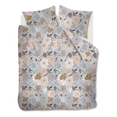 Ariadne At Home Very Flowery Dekbedovertrek - 2-persoons (200x200/220 Cm + 2 Slopen) - Katoen - Grey