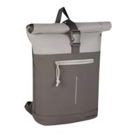 New Rebels Backham New York Taupe 21L Rolltop Rugzak Waterafstotend Laptop 15.6" - thumbnail