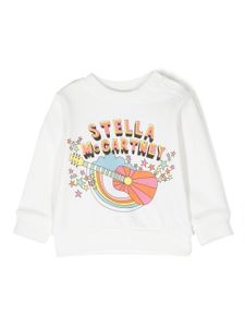 Stella McCartney Kids sweat à imprimé graphique - Blanc