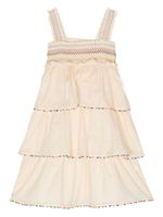 ZIMMERMANN Kids robe Junie à volants superposés - Jaune