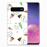 Samsung Galaxy S10 Siliconen Case IJsjes