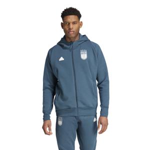 adidas Italië Travel Vest 2024-2026 Donkergroen Wit