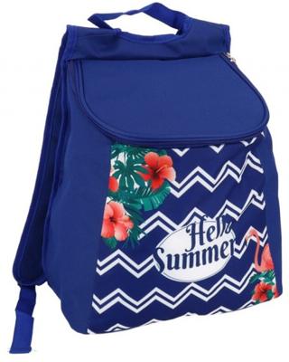 Gerimport koeltas Hello Summer 34 cm 12 liter polyester blauw Gerimport koeltas Hello Summer 34 cm 12 liter polyester blauw