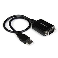 StarTech.com Korte USB naar RS232 Seriële DB9 Adapterkabel met COM-behoud - thumbnail