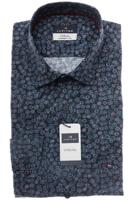 Jupiter Modern Fit Overhemd donkerblauw, Motief - thumbnail