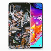 Samsung Galaxy A70 Siliconen Hoesje met foto Badges