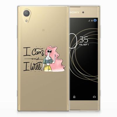Sony Xperia XA1 Plus Telefoonhoesje met Naam i Can Sony Xperia XA1 Plus Telefoonhoesje met Naam i Can