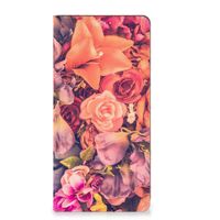 Motorola Moto G72 Smart Cover Bosje Bloemen - thumbnail