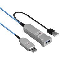 Lindy 43345 USB-kabel 30 m USB 3.2 Gen 1 (3.1 Gen 1) USB A 2 x USB A Blauw, Zilver - thumbnail