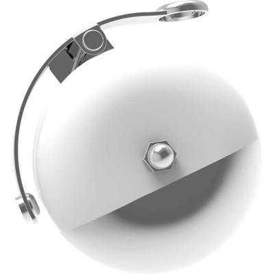 Retro bel 60mm Wit/zilver dipdye