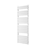 Vipera Vulcan enkele handdoekradiator 60 x 180 cm centrale verwarming hoogglans wit zij- en middenaansluiting 1.320W