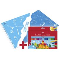 Faber Castell FC-554204-A Viltstiften 50 Stuks + A3 Kangaro Schetsboek 40 Vel - thumbnail