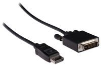 Valueline VLCB37200B30 video kabel adapter 3 m DisplayPort DVI-D Zwart - thumbnail