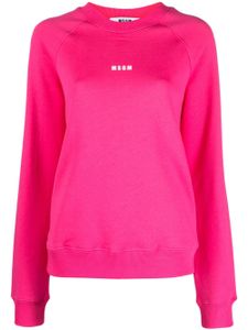 MSGM sweat en coton à logo imprimé - Rose