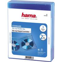 Hama 00051468 Blu-ray hoes 2 CDs/DVDs/Blu-rays Blauw Polypropyleen 3 stuk(s)