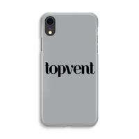 Topvent Grijs Zwart: iPhone XR Volledig Geprint Hoesje