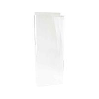 Wandhouder Plexiglas zonder Zij-rand Staand 14x25x9cm, 1st