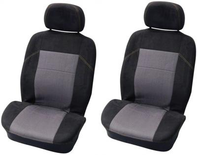 Carpoint stoelhoezenset vóór Suède uni 4 delig zwart Carpoint stoelhoezenset vóór Suède uni 4 delig zwart