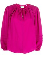 MARANT ÉTOILE blouse Lamaya à col noué - Rose