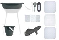 Bad- en verzorgingsset Luma Hydrofiel Dark Grey/White