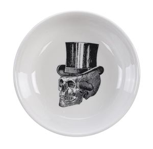 Zwart/Witte kom - Skull Design - 11 x 3cm 100m