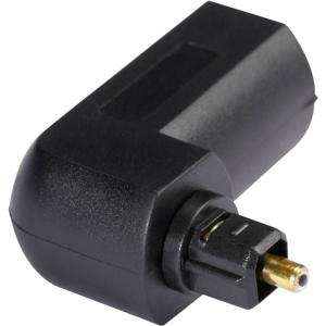 Hicon Toslink Digitale audio Adapter [1x Toslink-stekker (ODT) - 1x Toslink-bus (ODT)] Zwart