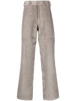 Giorgio Armani pantalon droit en velours côtelé - Gris