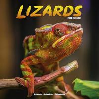 Lizards Calendar 2026 Square Animal Wall Calendar - 16 Month