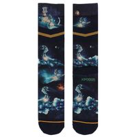 XPOOOS sokken met bamboo spaceboarding print