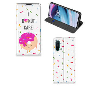 OnePlus Nord CE 5G Flip Style Cover Donut Roze