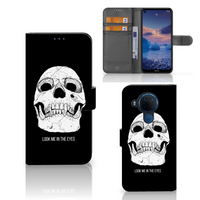 Telefoonhoesje met Naam Nokia 5.4 Skull Eyes