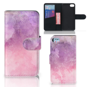 Hoesje iPhone 7 | 8 | SE (2020) | SE (2022) Pink Purple Paint