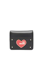 Love Moschino portefeuille pliant à plaque logo - Noir