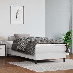 Boxspring met matras kunstleer wit 90x200 cm SKU: V3144238