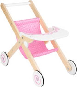 Poppen Buggy + houten wielen