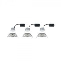 Paulmann 93483 Nova Inbouwlamp Set van 3 stuks LED LED 6 W IJzer (geborsteld) - thumbnail