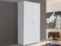 Kast TWIST 2 deuren 2 lades wit