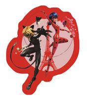 Zagtoon kussen Lady Bug meisjes 36 cm polyester rood