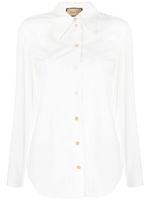 Gucci chemise en coton à boutonnière - Blanc