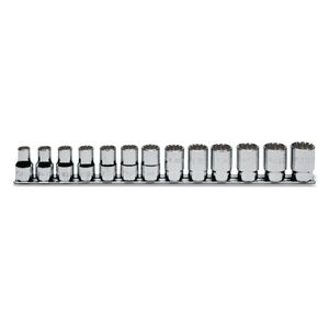 Beta 920U/SB13 Set van gearlock dopsleutels | 1/2" aandrijfvierkant | voor zeskant moeren | verchroomd - 009201740 009201740