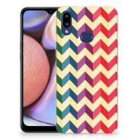 Samsung Galaxy A10s TPU bumper Zigzag Multi Color
