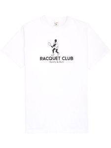 Sporty & Rich t-shirt à motif Racquet Club imprimé - Blanc