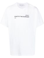 Off-White t-shirt Spiral Opp à slogan imprimé - Blanc