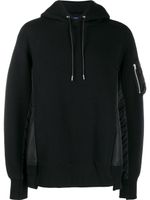 sacai sweat à capuche Sponge Sweat X MA-1 - Noir