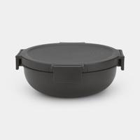 Brabantia Make & Take salade lunchkom 1,3 liter, kunststof - Dark Grey - thumbnail